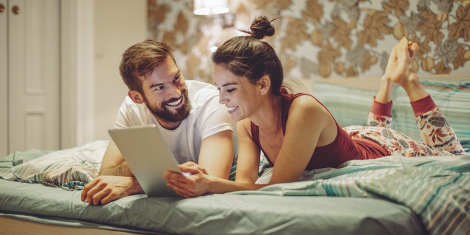 couple on bed