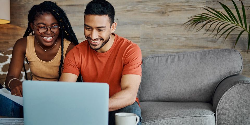 couple on laptop