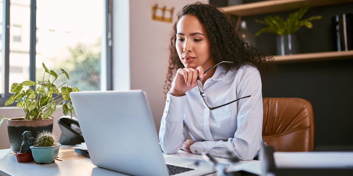 woman on laptop